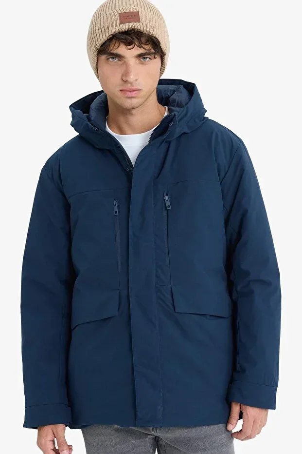 REGULAR FIT Water Repellent Hooded Jacket E9248AX25WN