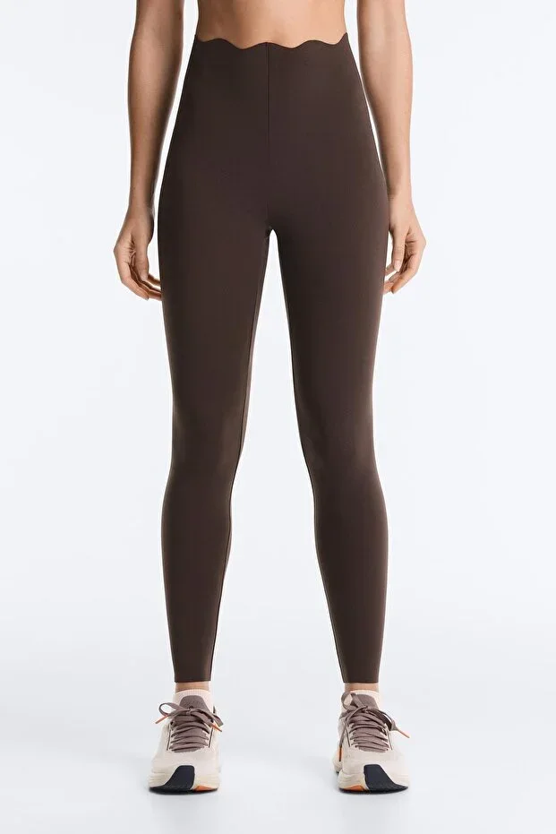 Oysho High rise Compressive core control ankle length leggings