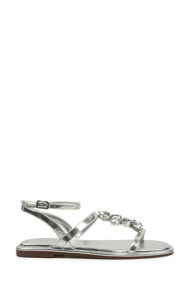 OPHELI 6FX Silver Women's Flat Sandal