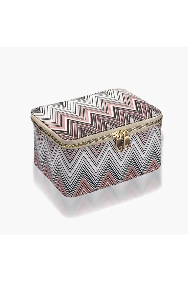 Zigzag Makeup Bag Makeup Organizer Bag