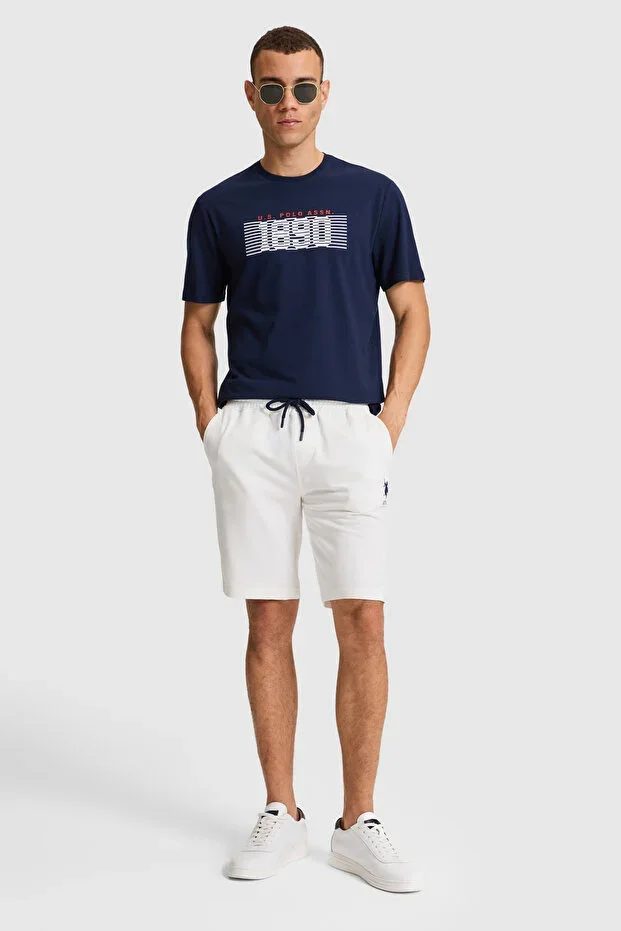 Men's Ecru Knit Shorts 50322605-VR019