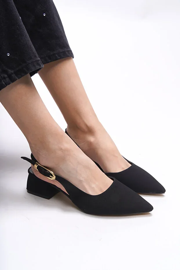 Iohsevel Women's Heeled Shoes 0012124 Matte Black