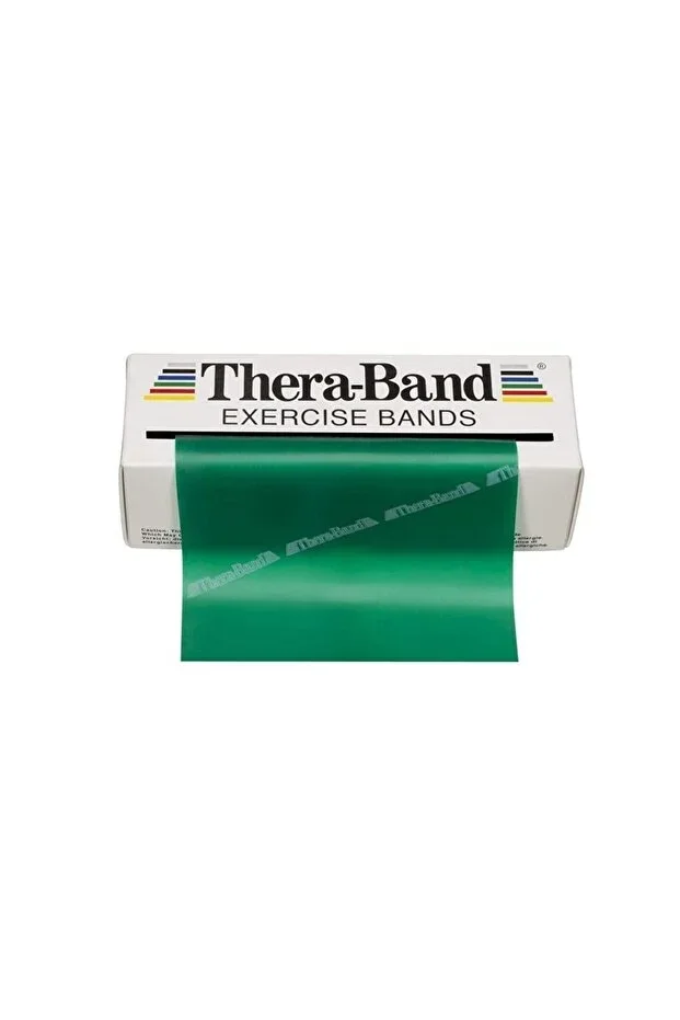 Green Heavy Exercise Pilates Band Rubber 1.5 Meter Cut