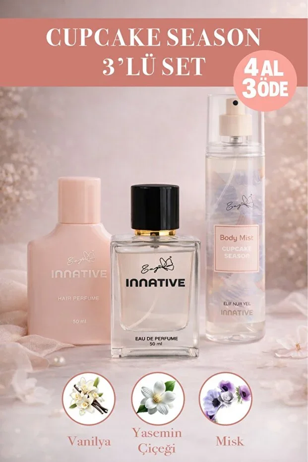 Cupcake Season Hair Perfume Body Mist and EDP Perfume Set