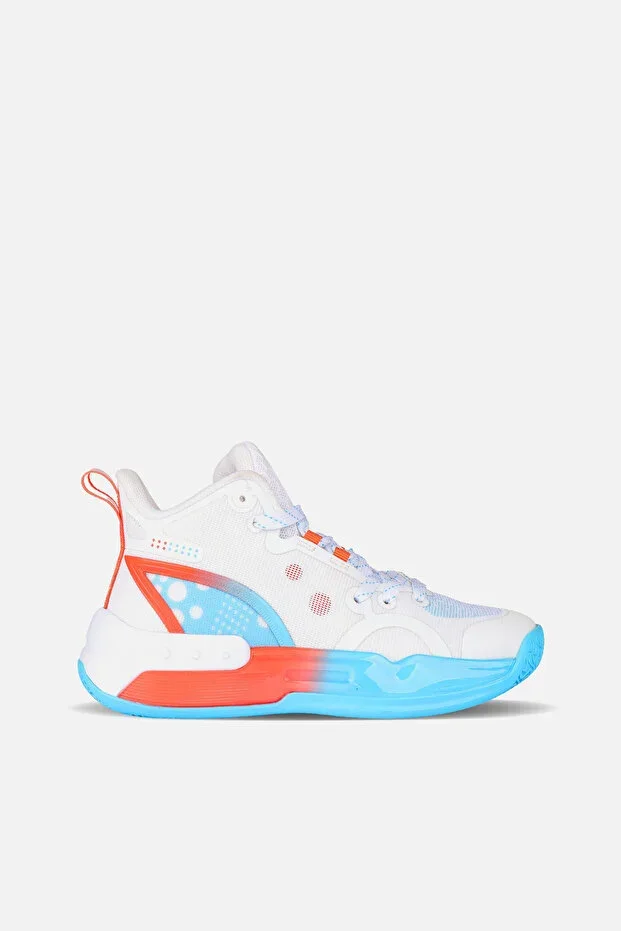 Gallen Light White/Blue Boys' Basketball Shoes