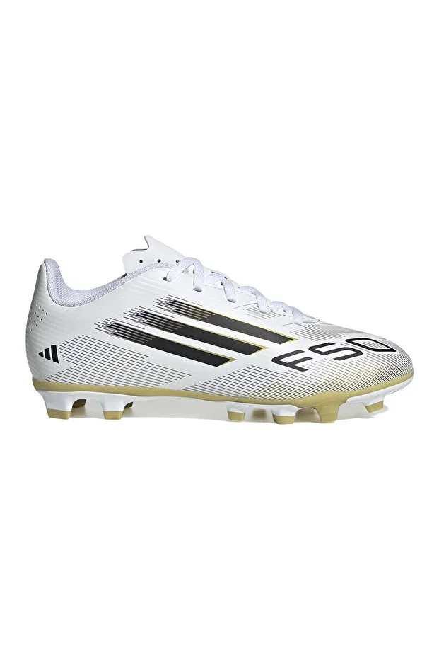 F50 Club Firm-Multi Ground Kids White Turf Football Boots