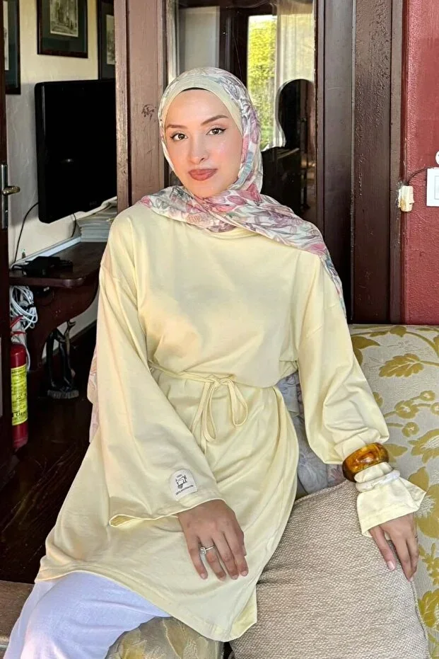 ceylan otantik Butter Yellow Tunic Bodysuit