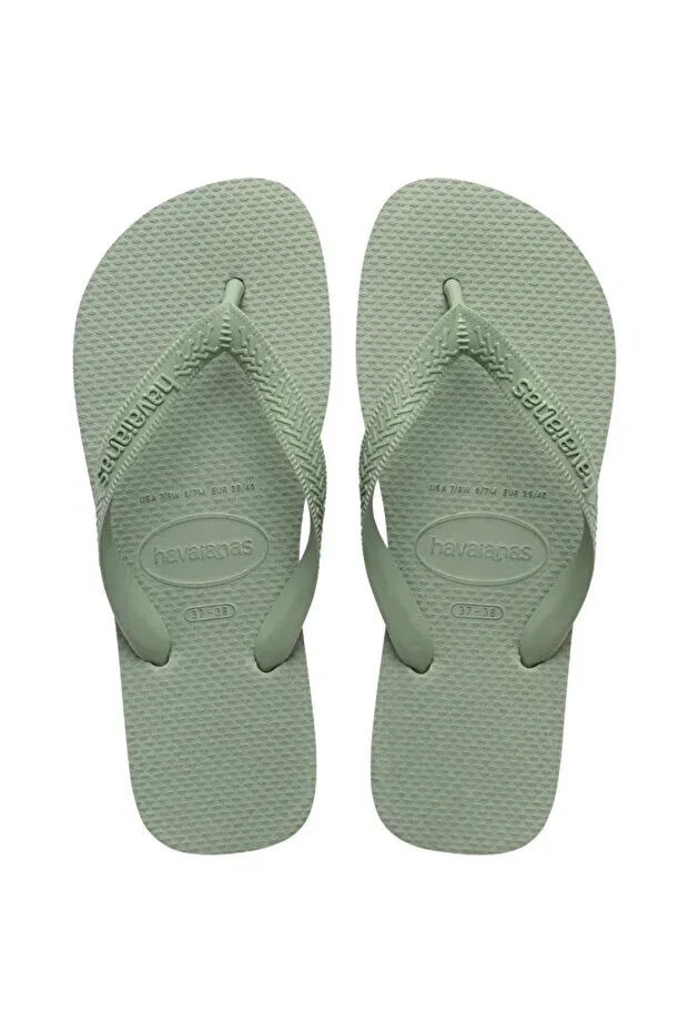 Green Women's Beach Flip-Flops TOP SENSES