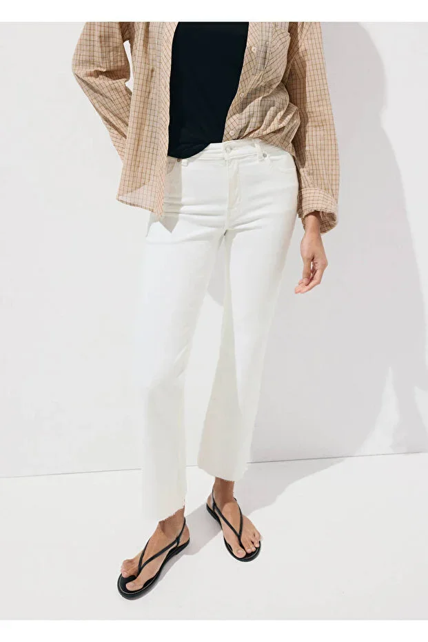 Sienna flare crop jean trousers