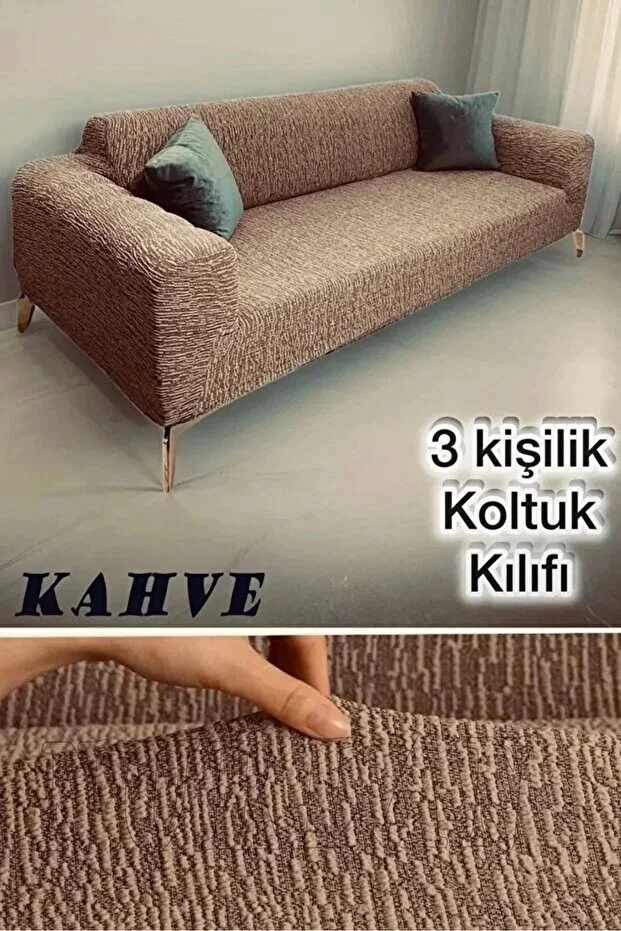 Elastic Sofa Cover | Tree Bark Pattern Jacquard Sofa Cover Couch Cover