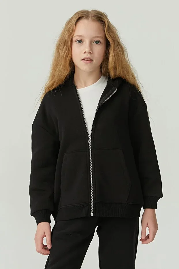 Girls Hooded Sweatshirt Top