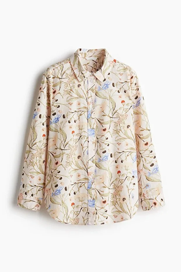 H&M Linen Blend Shirt