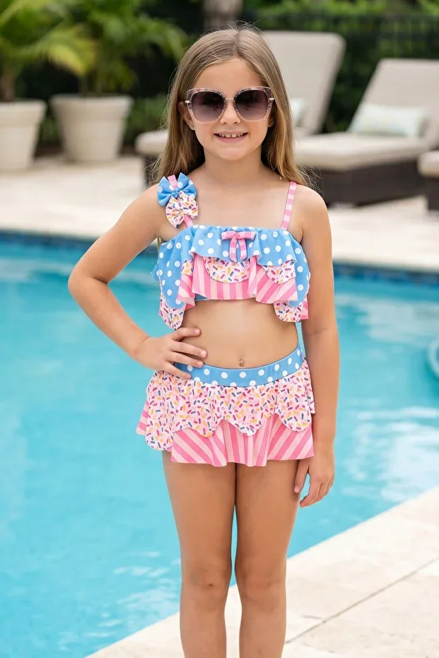 Girl Child Pool Sea Swimsuit Bikini