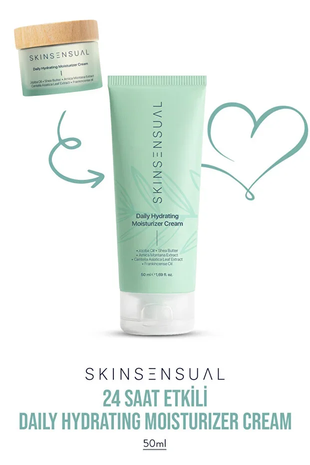 Daily Hydrating Moisturizer Cream Jojoba Oil Shea Butter 24 Hour Effective Moisturizer