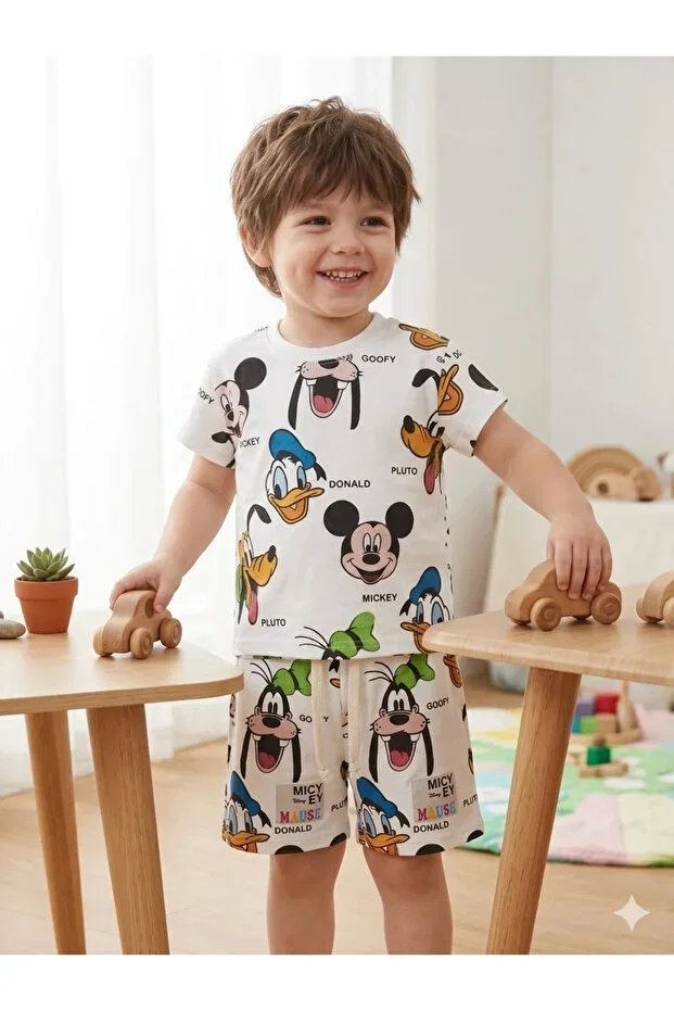 New Season Boys Cartoon Character Shorts Set