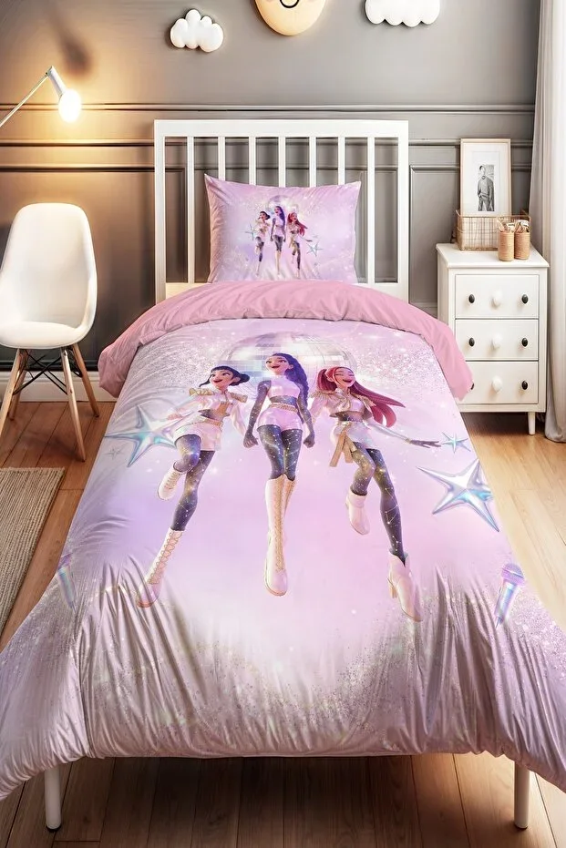 Huntrıx Stage Patterned Single Baby Child Duvet Cover Set