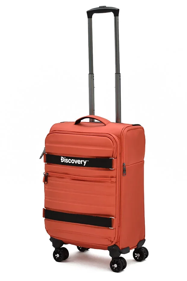 Cabin Size Fabric Suitcase Expandable Ultra Light Silent 8 Wheels Large Volume Multi-Compartment DSC-720