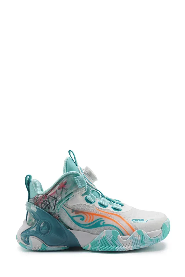 TEODA F 5FX BLUE - Boys' Basketball Shoes