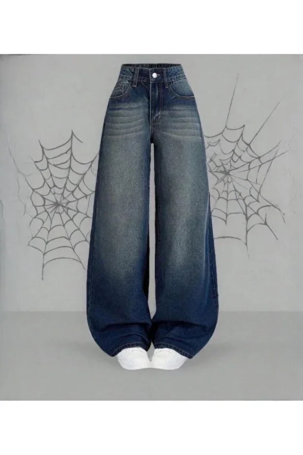 BAGGY GREEN TINT JEAN PANTS