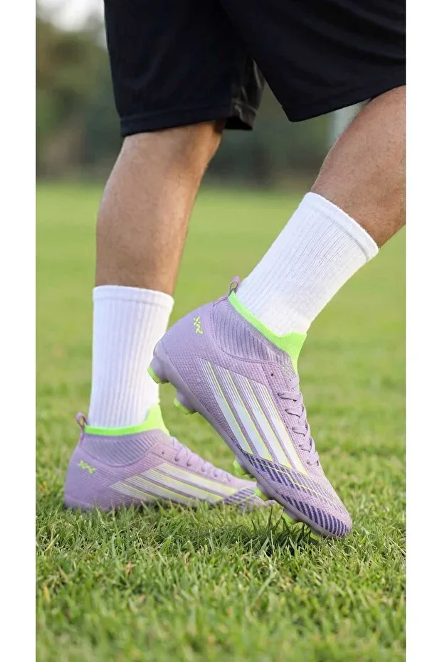 Men's Knit Sock Cleats Turf Football Sports Shoes