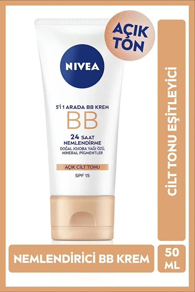 Moisturizing BB Cream 50ml, Skin Tone Equalizing, SPF15 Sunscreen, Pore Appearance, Light Tone