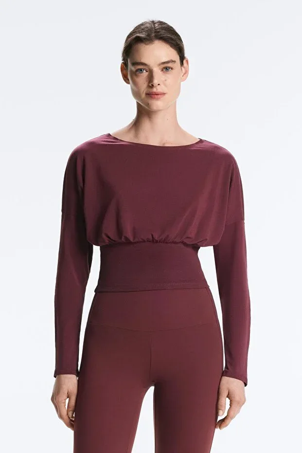 Oysho Cotton blend slim fit t-shirt