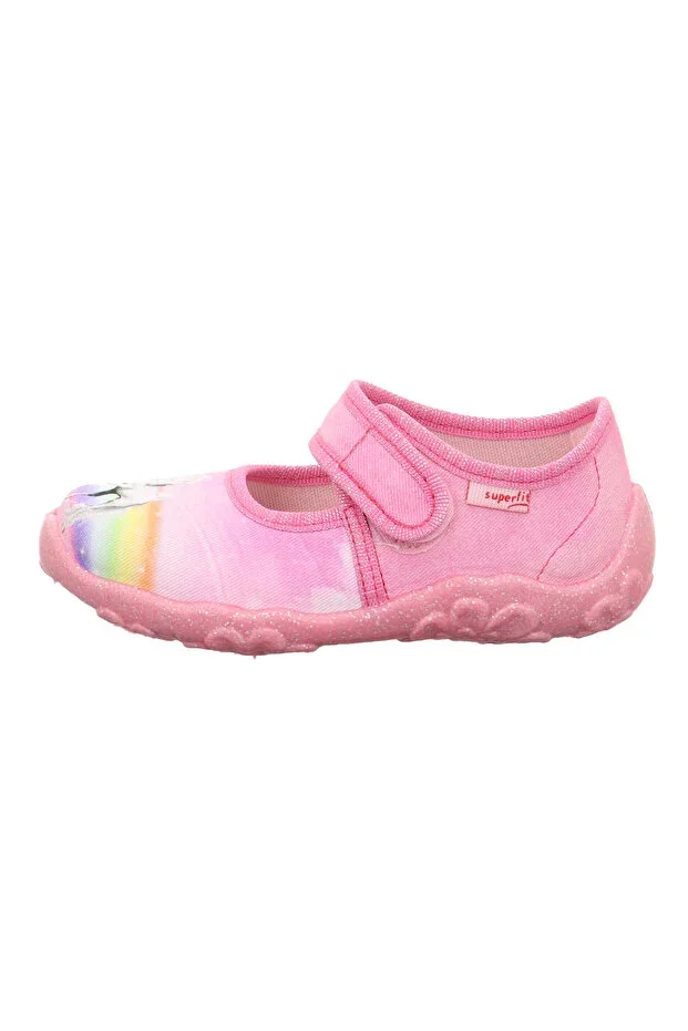 Bonny Girls' House Slippers White Horse - Pink 000281-5540