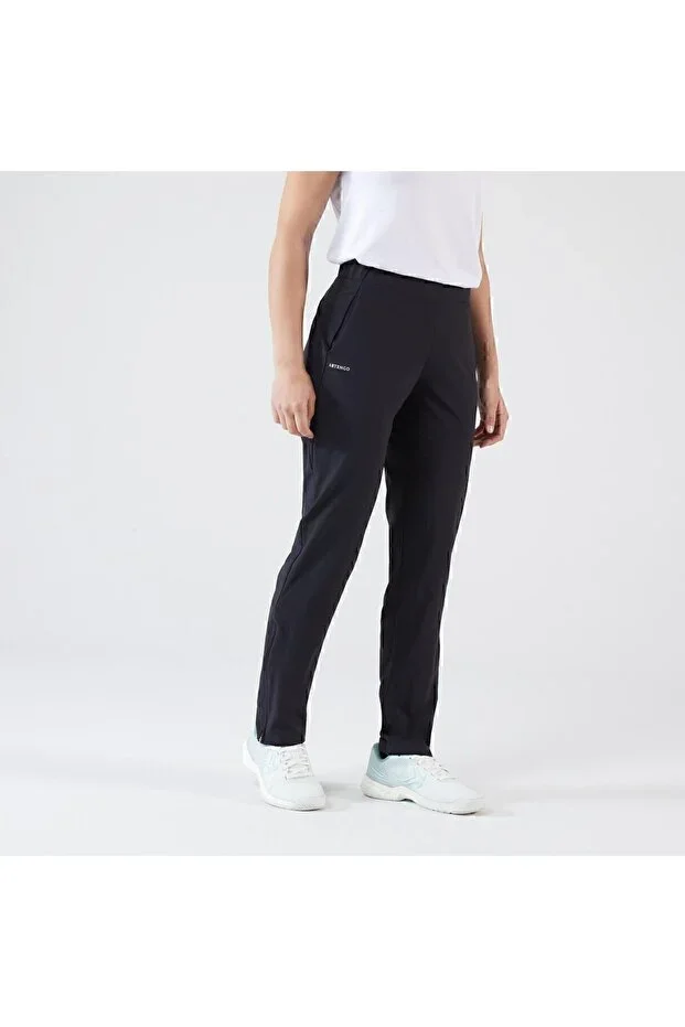 Women's Tennis Tracksuit Bottoms - Black - Light 500