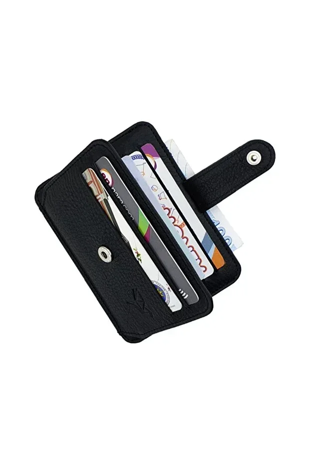 Black Shelby Genuine Leather Cardholder Wallet