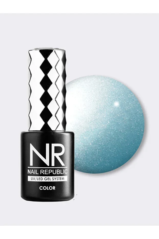 Nail Republic Permanent Gel Polish Silk Cat 118 10 ml – Shimmering Magnetic Effect, Long Lasting