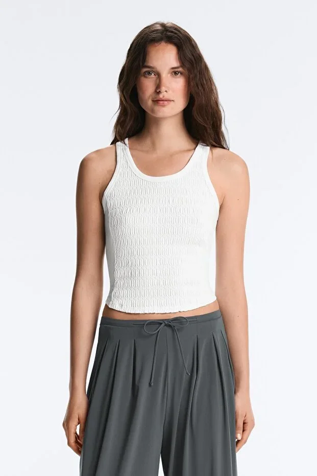 Oysho Seamless smock sleeveless t-shirt