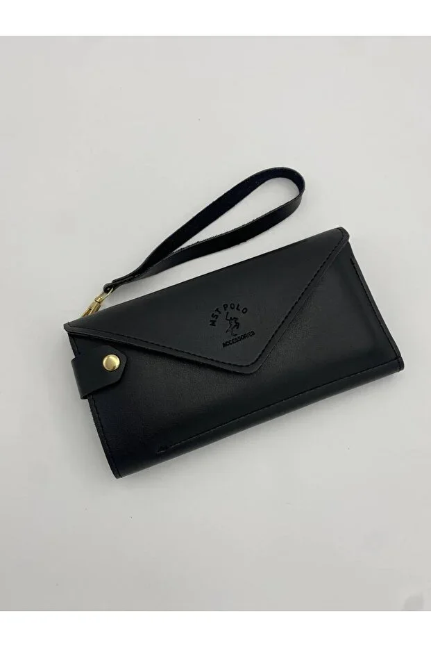 SİNDİ Multi-Compartment Wallet with Wrist Strap and Phone Pocket for Women