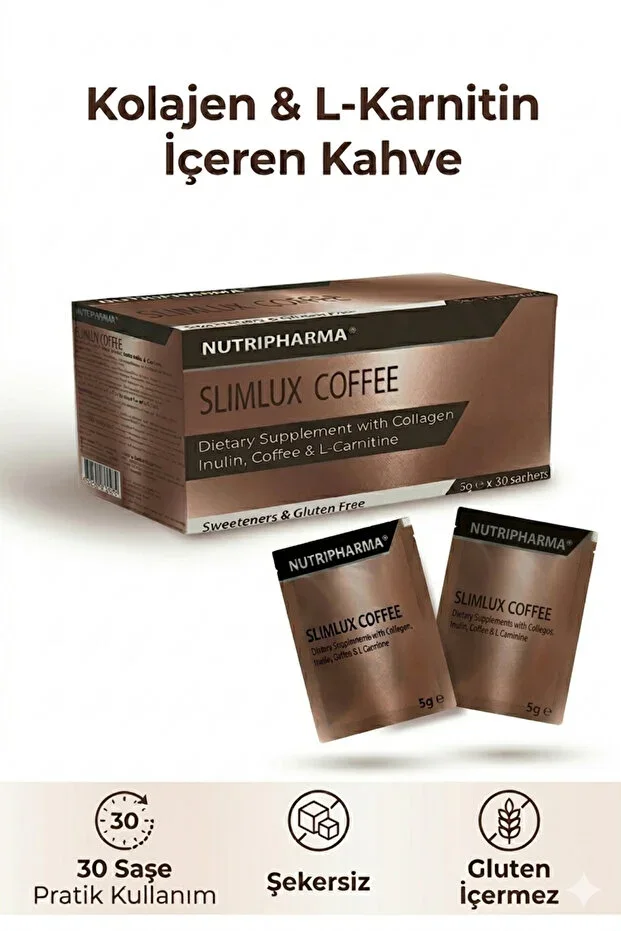 Functional Coffee with L-Carnitine, Collagen, and Prebiotic Inulin 30 Sachets