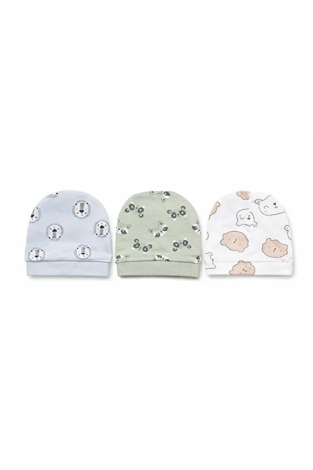 3-Piece Newborn Beanie Set