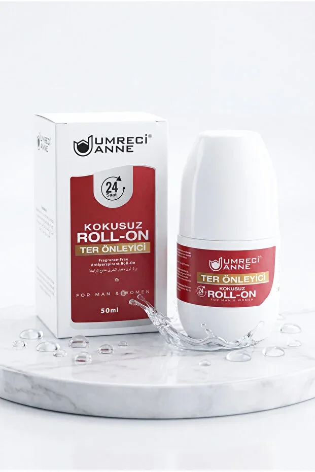 Odorless Alcohol-Free Roll On Deodorant | Sweat Odor Preventer | Suitable for Daily Use & Hajj Umrah - 50 ml