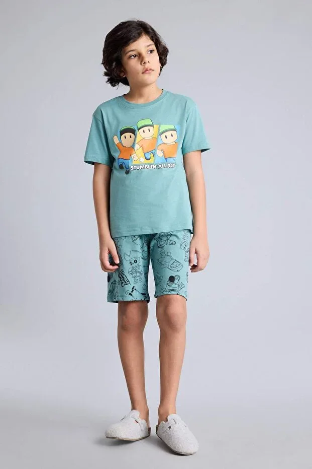 100% Cotton Stumble Guys 2-Piece Pajama Set Boys' G9087A826SM