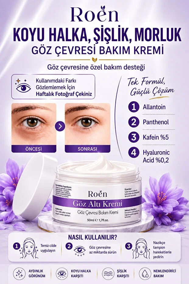 Under-Eye Circle Cream - 5% Caffeine Brightening Bag & Swelling Remover Anti-Dark Circle Care 50 ml