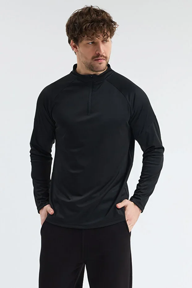 MEN'S TRAINING SPORTS JACKET QUICK DRY HALF ZIP