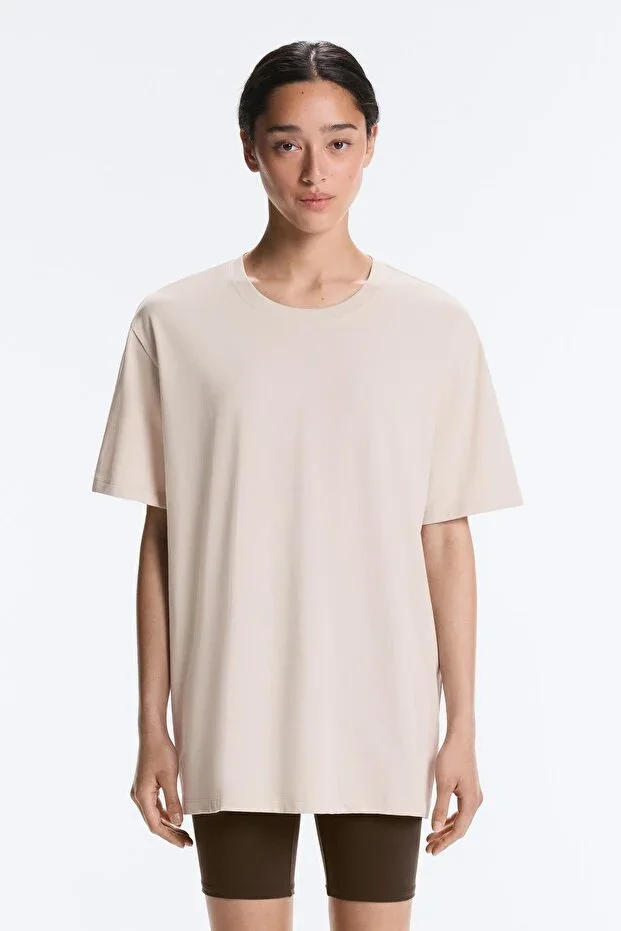 Oysho Oversize Short Sleeve Cotton T-shirt