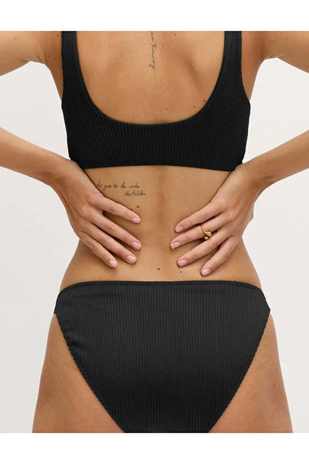 Textured Bikini Bottom
