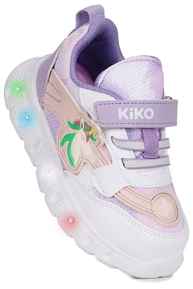 Puff Velcro Light-Up Faylon Sole Girls' Sports Shoes