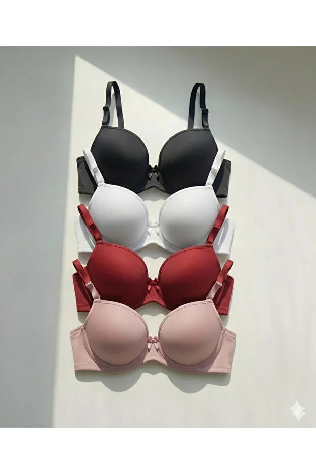 Women's Padded (SUPPORTED) Underwired Shaping 4-Piece Bra Set