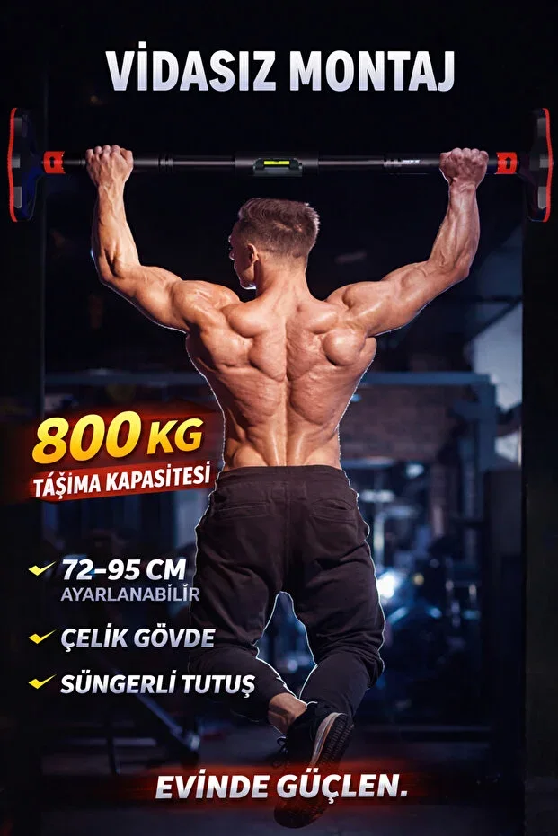 New Generation 72-95CM Door Bar Corridor Pull-up Bar Pull-up Sports Equipment Iron Pull-up Bar