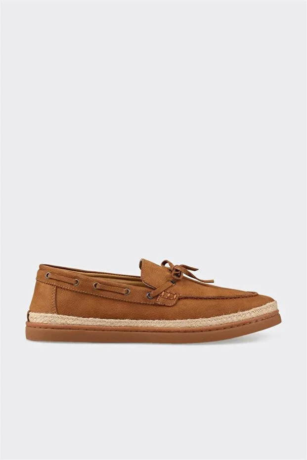 Elle Shoes Taba Leather Men's Casual Shoes