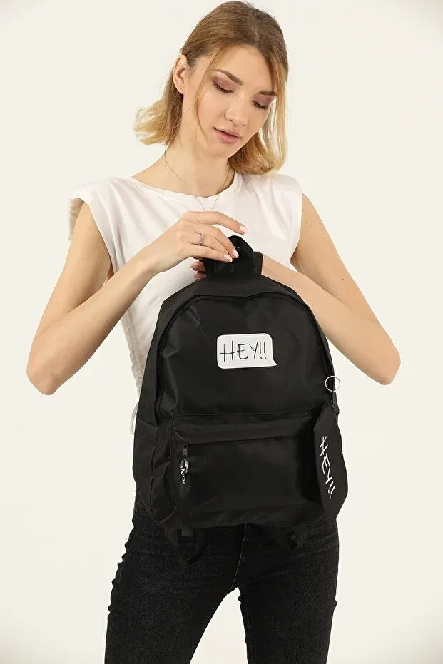 Unisex Black Season's Trend Sports Backpack