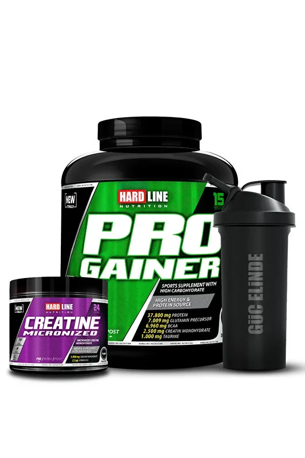 Progainer 3000 gr Chocolate + Creatine 120 gr + Shaker