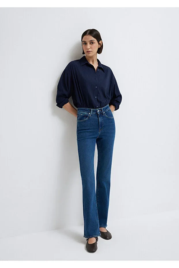 Mavi Bliss Premium Blue Dark Blue Jean Trousers 101437-85292