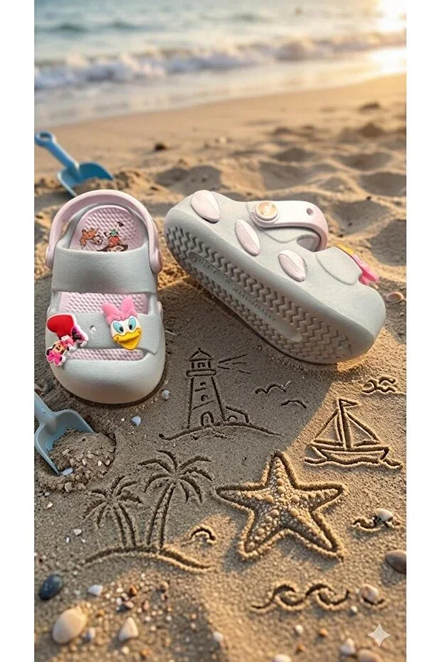 Baby Children's Sandal Slipper Ultra Soft Flexible Non-Slip Sole Figurine Summer Model