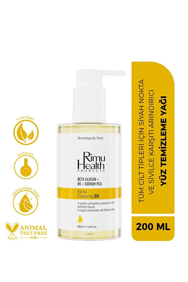 All Skin Types Blackhead & Acne Against Purifying Facial Cleansing Oil 200 ml