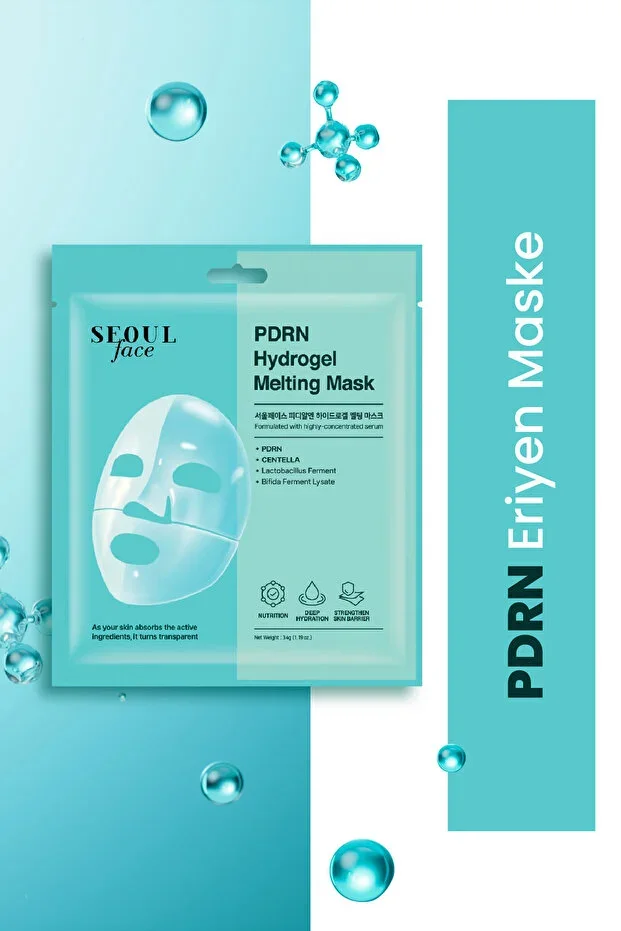 Pdrn Hydrogel Melting Mask Deep Moisturizing Melting Korean Mask Repairing Transparent Gel Mask 34 gr